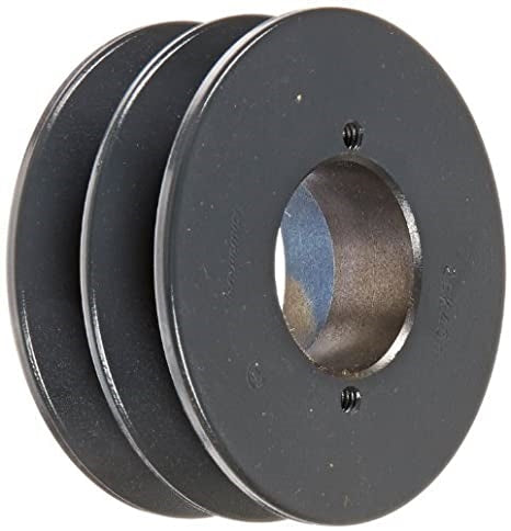 2AK46H Bushed Solid Sheave Pulley with 4.6" OD Double Groove Pulley 2AK46H for V-belts size 4L, A, AX, 2AK46H OD 4.6"