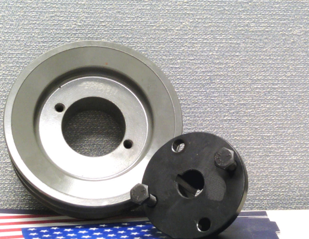 2AK49H 7/8" Bore Solid Sheave Pulley with 4.9" OD Double Groove Pulley 2AK49H for V-belts size 4L, A, AX, 2AK49H 7/8" (OD 4.9"- H :ID 7/8" )