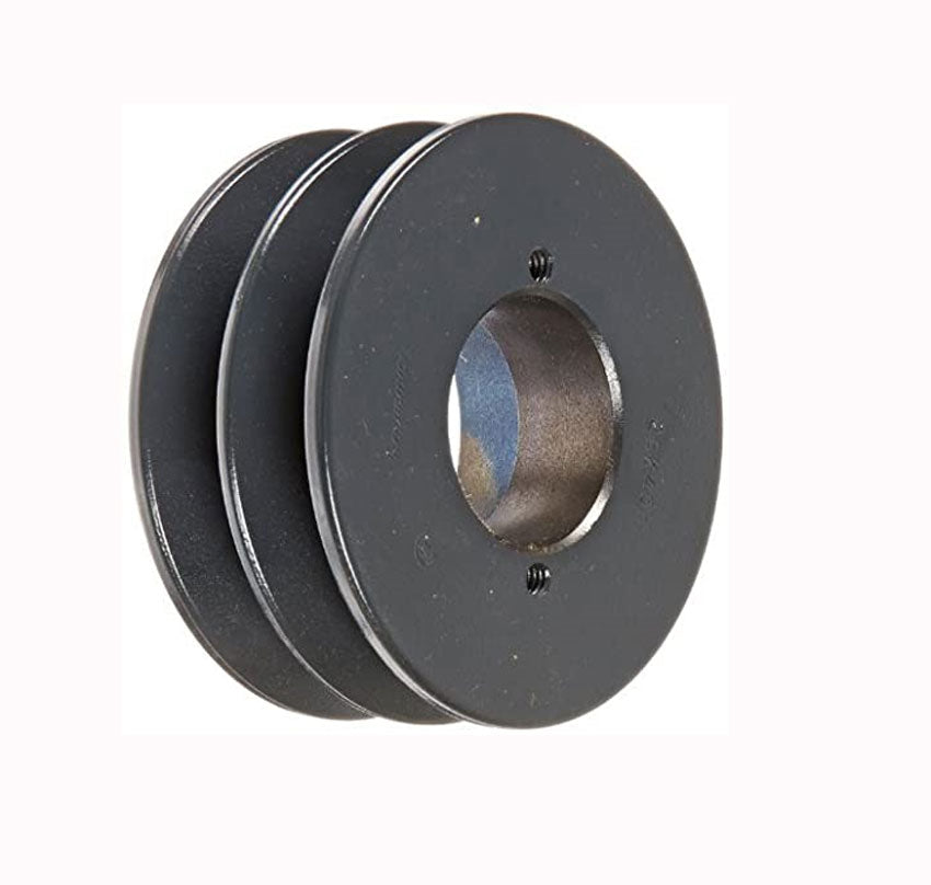 2AK49H Bushed Solid Sheave Pulley with 4.9" OD Double Groove Pulley 2AK49H for V-belts size 4L, A, AX, 2AK49H OD 4.9"