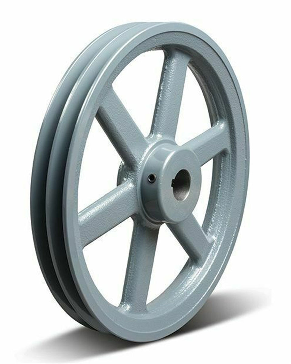 2BK110-1" OD:10.75" BORE 1" Cast Iron Sheave PULLEY 2 Grooves for 5L V-BELT 2BK