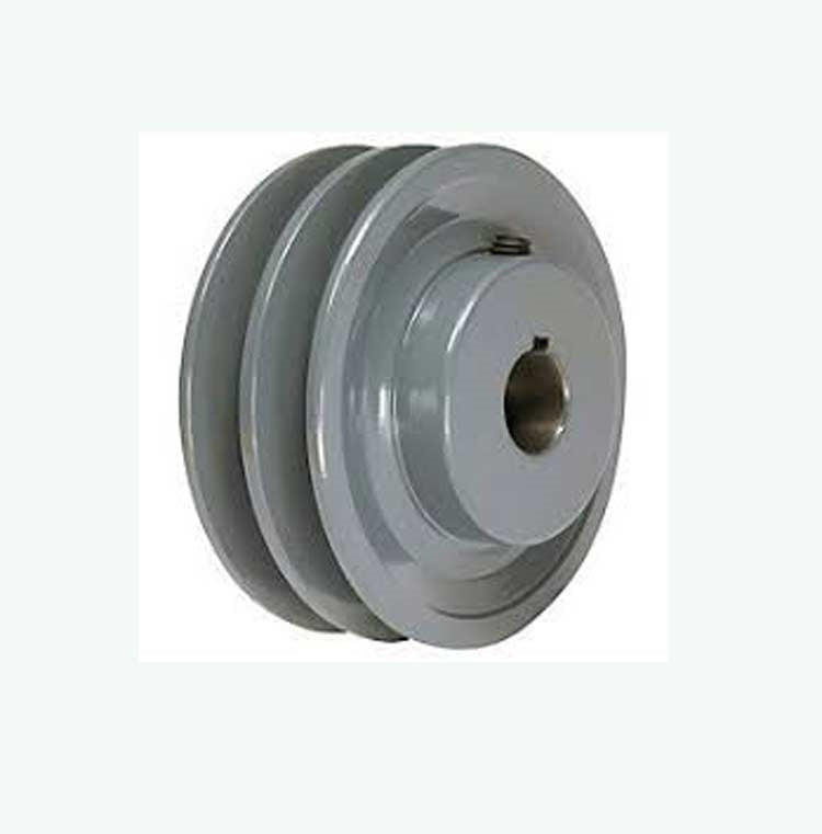 2BK-20 7/8" Bore Solid Sheave Pulley with 2" OD , Hex set screws for V-belts size 4L, 5L 2BK20-7/8"