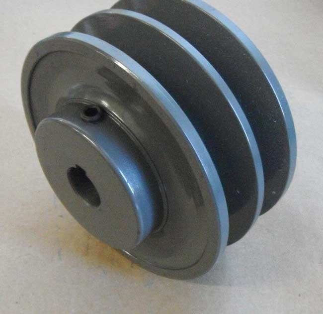 2BK25 7/8" Bore Solid Sheave Pulley with 2-1/2" (2.50") OD , Hex set screws for V-belts size 4L, 5L 2BK25-7/8"