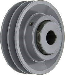 2VP50-1" Bore Variable Pitch Sheave Adjustable Pulley Two Grooves 2VP501OD: 4.75" ID: 1"