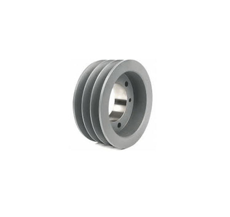 3BK80H Cast Iron Bushed Sheave Pulley for V-Belt size 5L, B, BX OD : 8" 3 Grooves Pulley 3BK80H