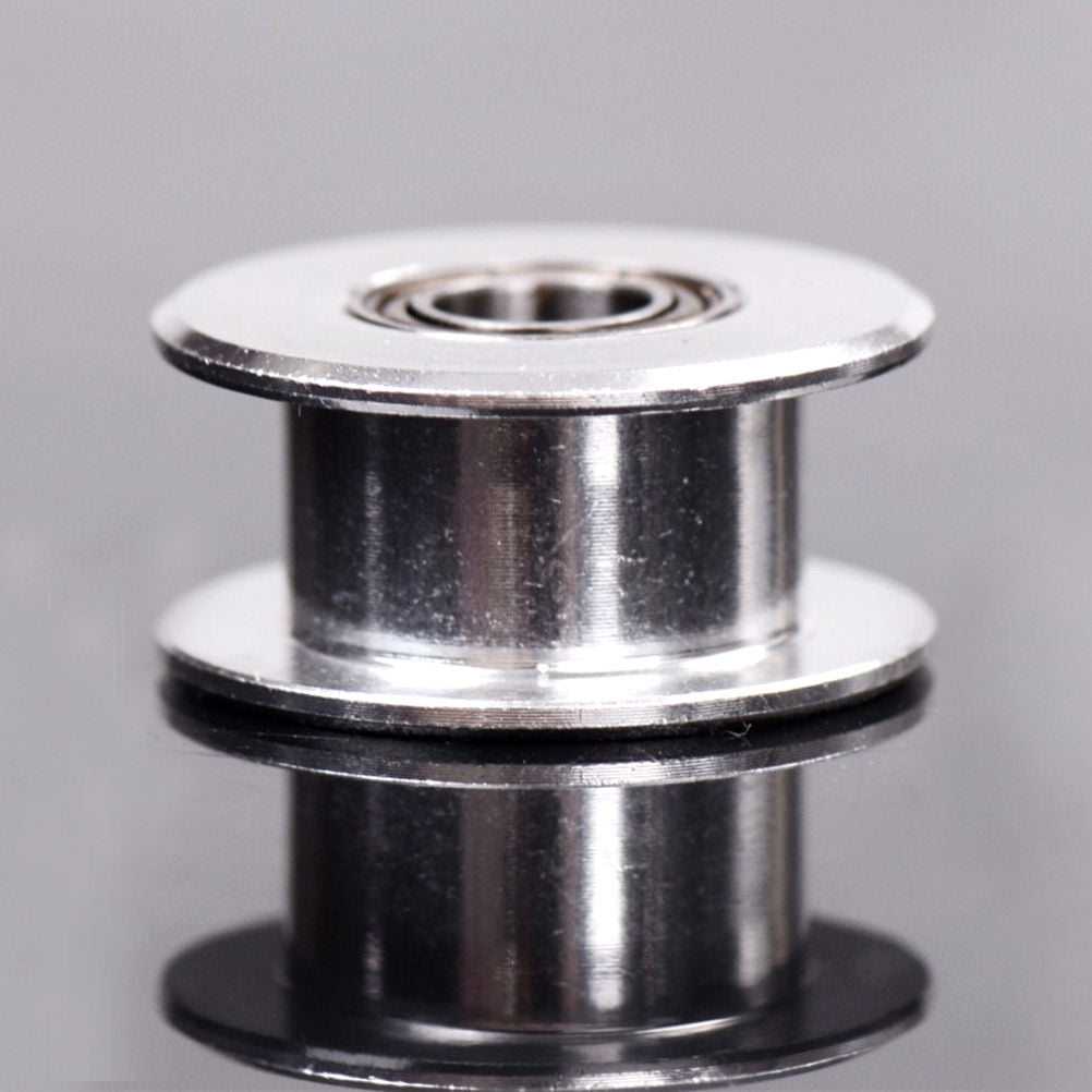 5mm Bore 6mm GT2 Belt Smooth Idler Pulley Aluminum W/Bearing for 3D Printer