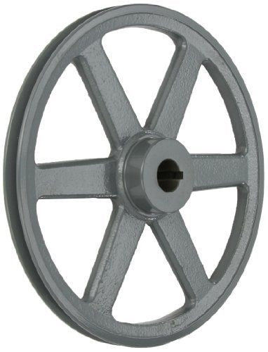 AK124 3/4" Bore OD 12.25", One Groove V-Belt Pulley Gear AK124-3/4" Cast Iron for 3L . 4L A - V belt