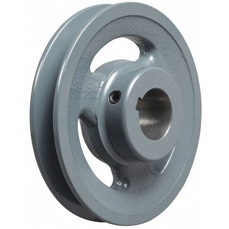 AK61-3/4" Bore Cast Iron Sheave Pulley for V-belt size 3L, 4L OD: 5.95-ID: 3/4" AK6134