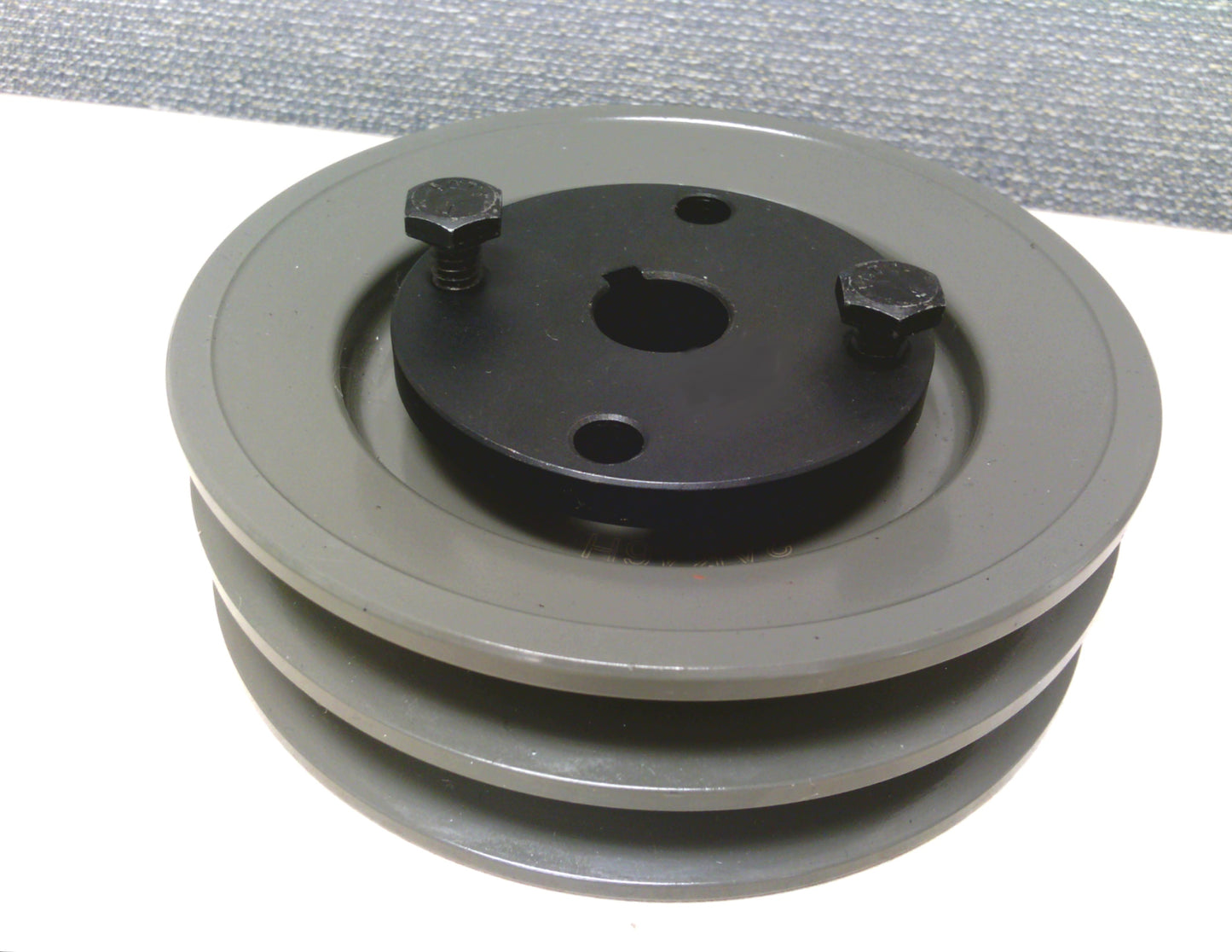 2 Grooves Dual V Belt 2AK46H Cast Iron Pulley with H-1" Sheave Bushing OD: 4.45"