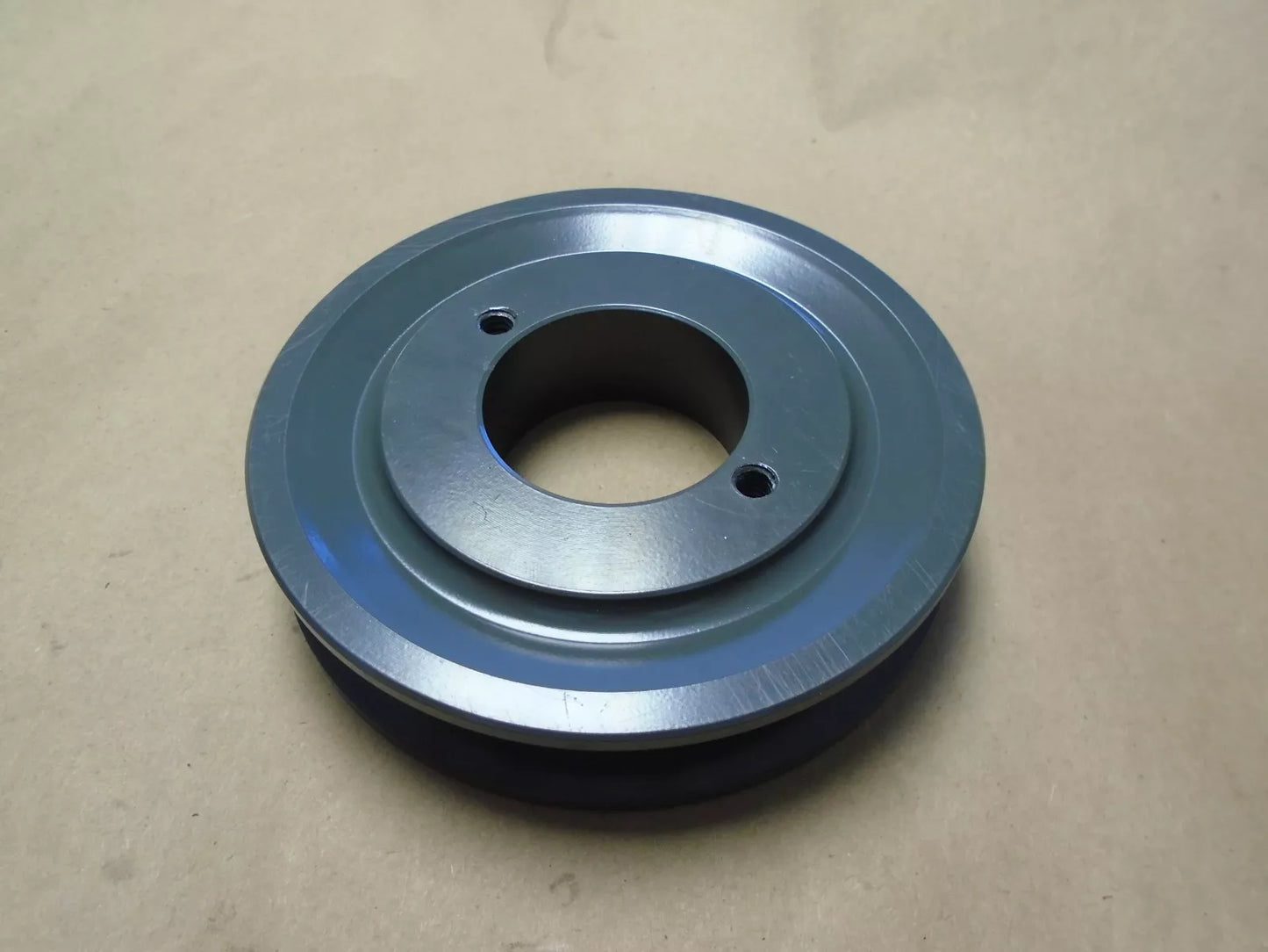 2 Grooves Dual V Belt 2AK46H Cast Iron Pulley with H-1" Sheave Bushing OD: 4.45"